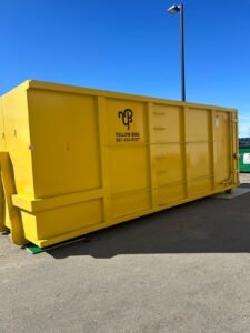 10-yard bin rental in Edmonton for small renovation projects, furniture removal, and yard waste disposal