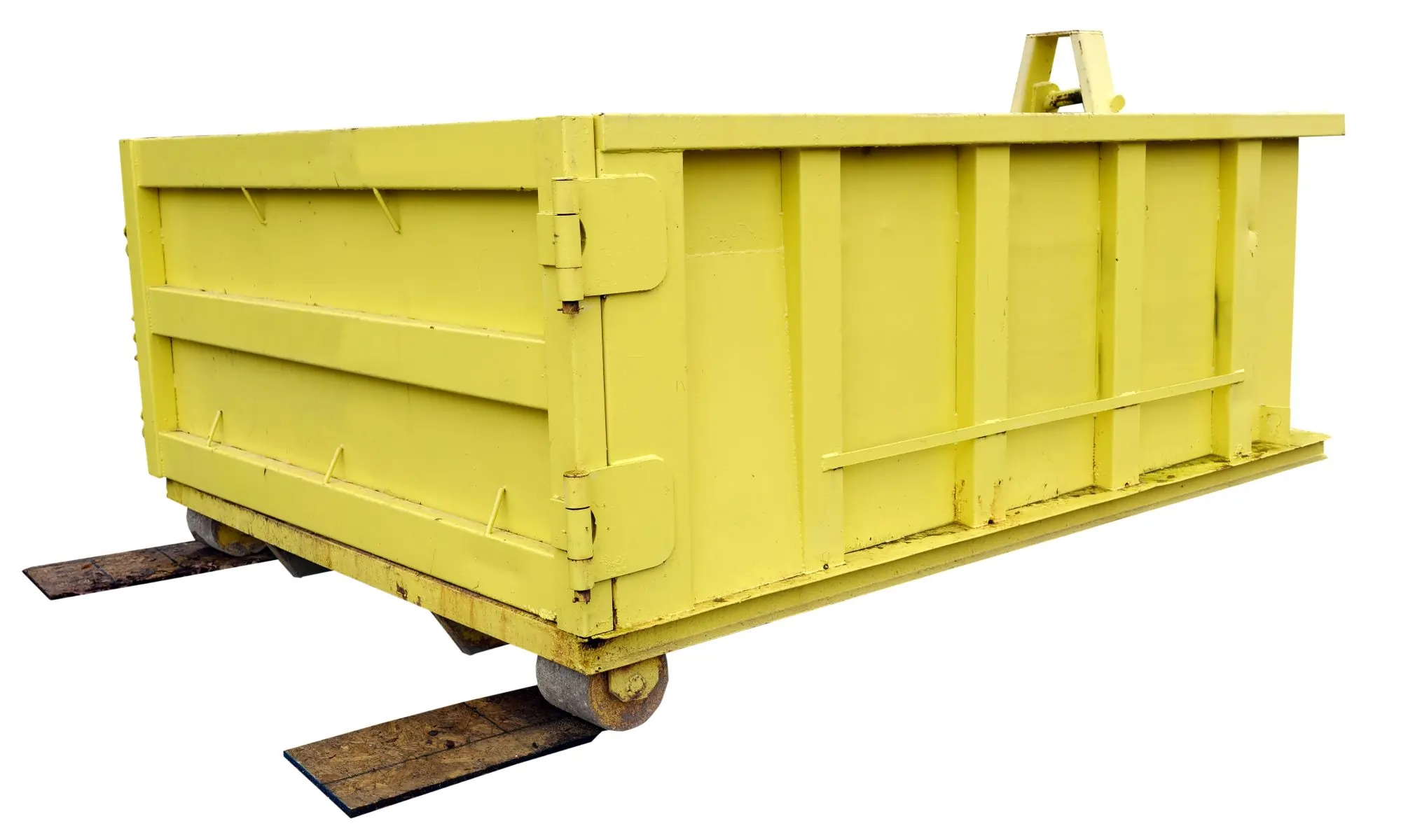 bin rental pricing in Edmonton with different bin sizes on a residential job site